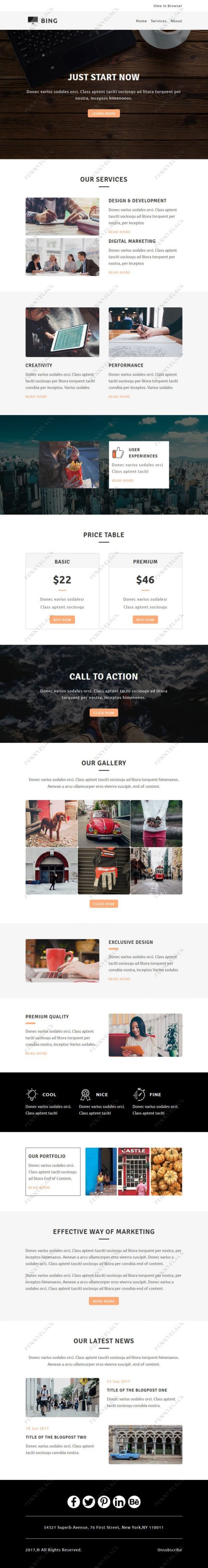 Bing - Responsive Email Template