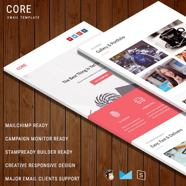 CORE - Multipurpose Responsive Email Template With StampReady Builder Online Access