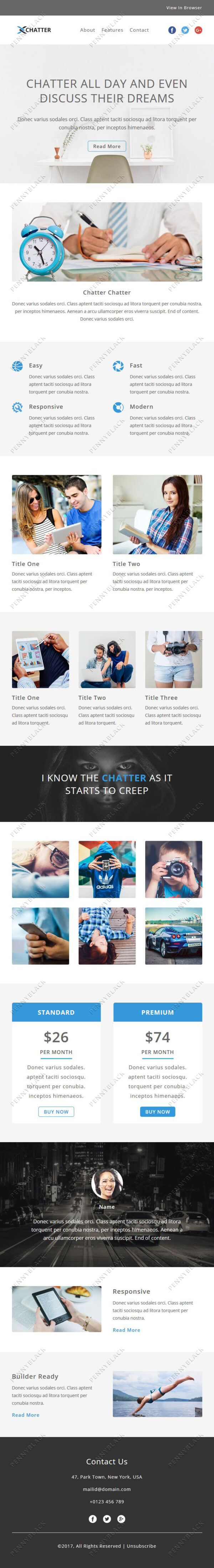 Chatter - Responsive Email Template