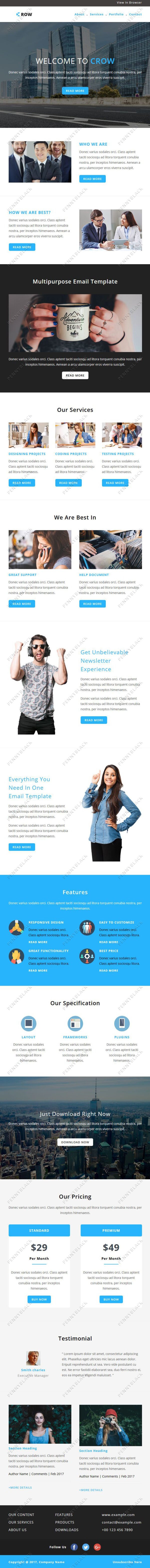 Crow - Multipurpose Responsive Email Template