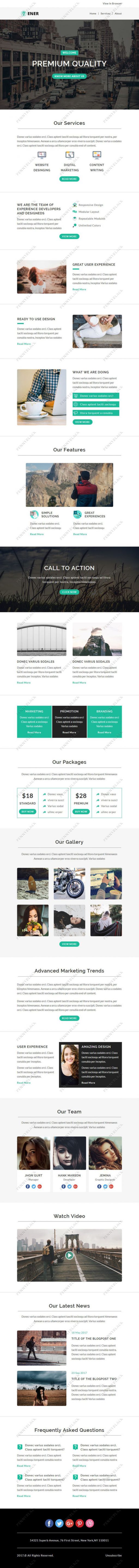 Ener - Multipurpose Responsive Email Template With StampReady Builder Online Access