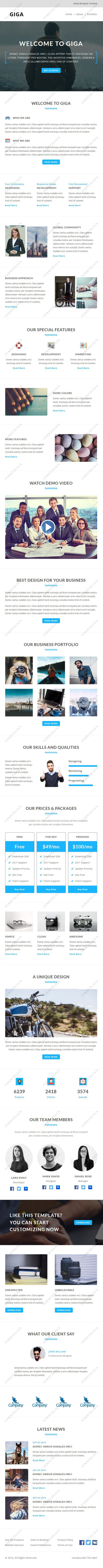 GIGA - Multipurpose Responsive Email Template With StampReady Builder Online Access