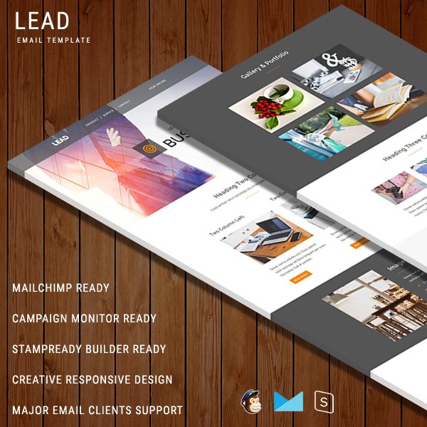 LEAD - Multipurpose Responsive Email Template With StampReady Builder Online Access