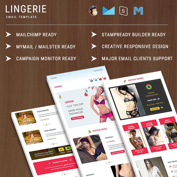 Lingerie  - Responsive Email Template