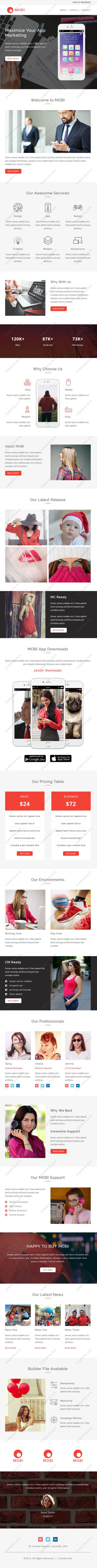 MOBI - Multipurpose Responsive Email Template With StampReady Builder Online Access