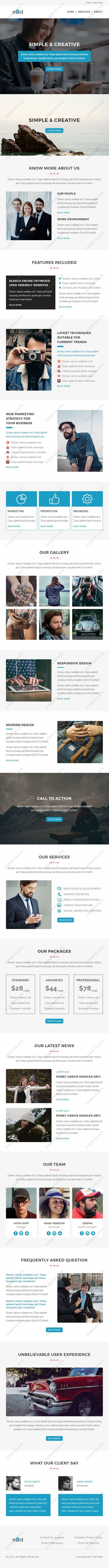 Mint - Multipurpose Responsive Email Template With Stamp Ready Builder Access