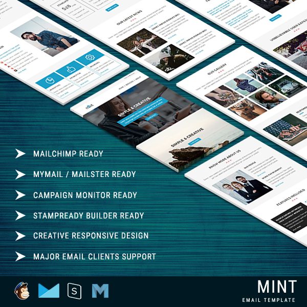Mint - Multipurpose Responsive Email Template With Stamp Ready Builder Access