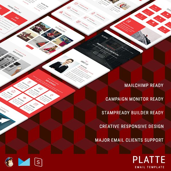 PLATTE - Multipurpose Responsive Email Template With StampReady Builder Online Access