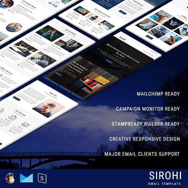 SIROHI - Multipurpose Responsive Email Template With StampReady Builder Online Access