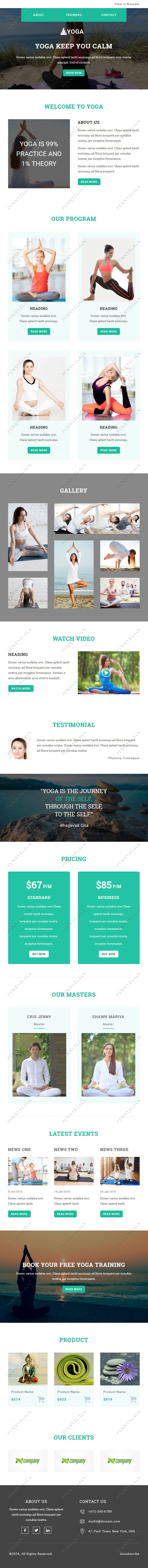 Yoga - Responsive Email Template