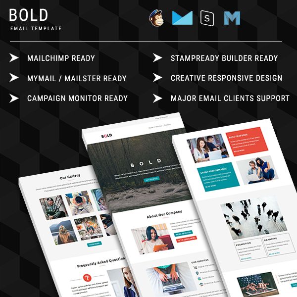 BOLD - Multipurpose Responsive Email Template With Online StampReady Builder Access