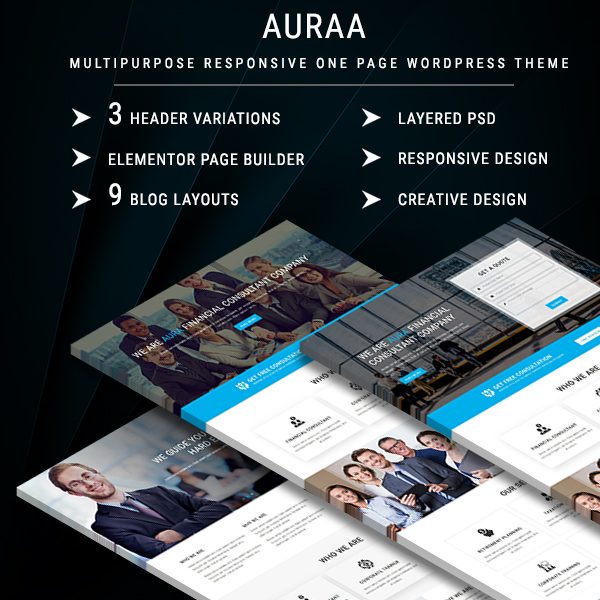 AURAA - Multipurpose Responsive WordPress Theme