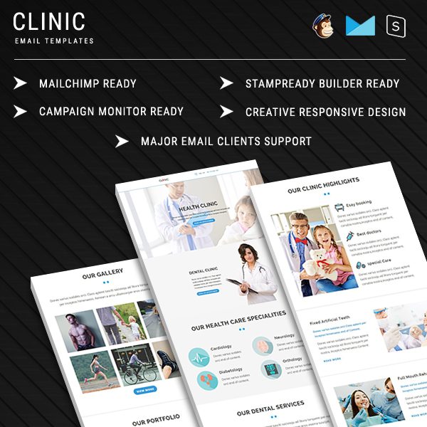 CLINIC - Multipurpose Responsive Email Template with Stampready Builder