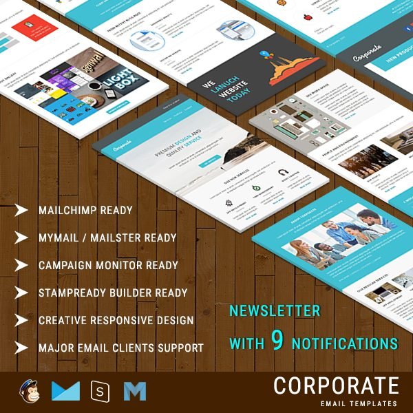 Corporate - responsive email newsletter templates