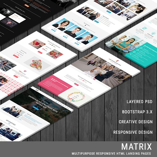 MATRIX - Multipurpose Responsive HTML Landing Pages