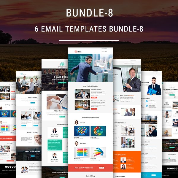 6 newsletter templates bundle 8 online newsletter templates