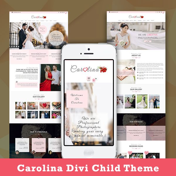Carolina - Photography Divi Child Theme