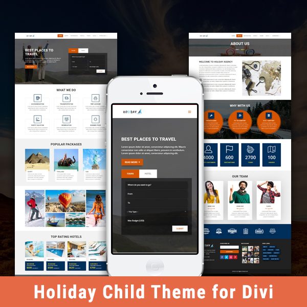 Holiday - Child Theme for Divi
