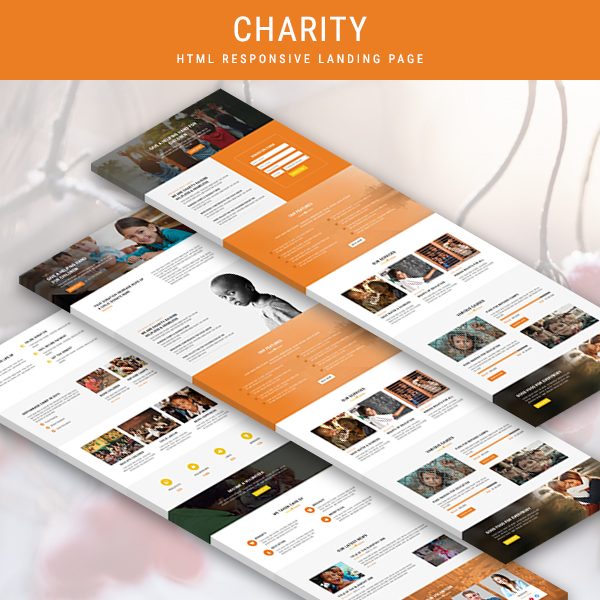 Charity - Responsive HTML Landing Pages