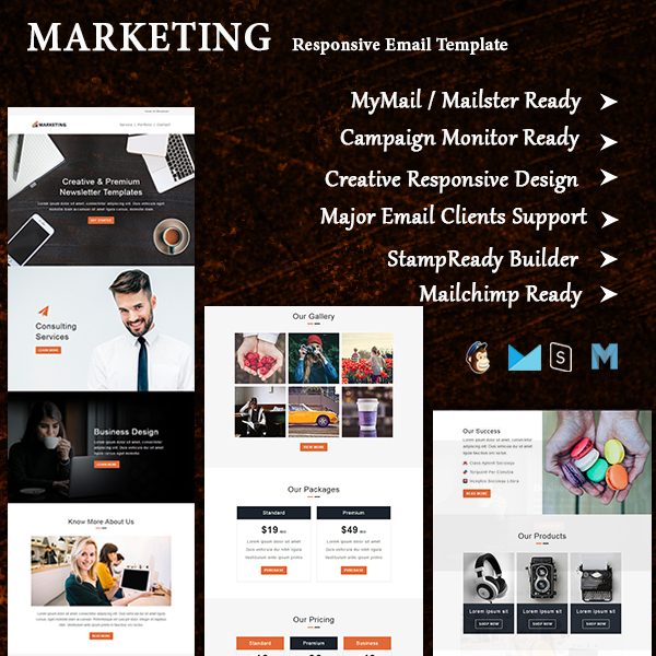 Marketing - Multipurpose Responsive Email Template With Online StampReady Builder Access