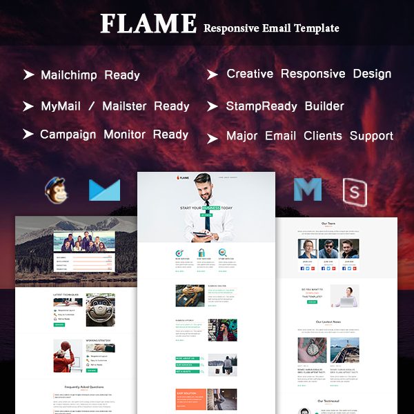 Flame - Multipurpose Responsive Email Template