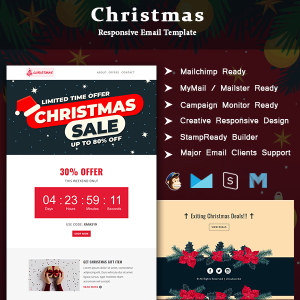 Christmas Multipurpose Responsive Email Newsletter Template