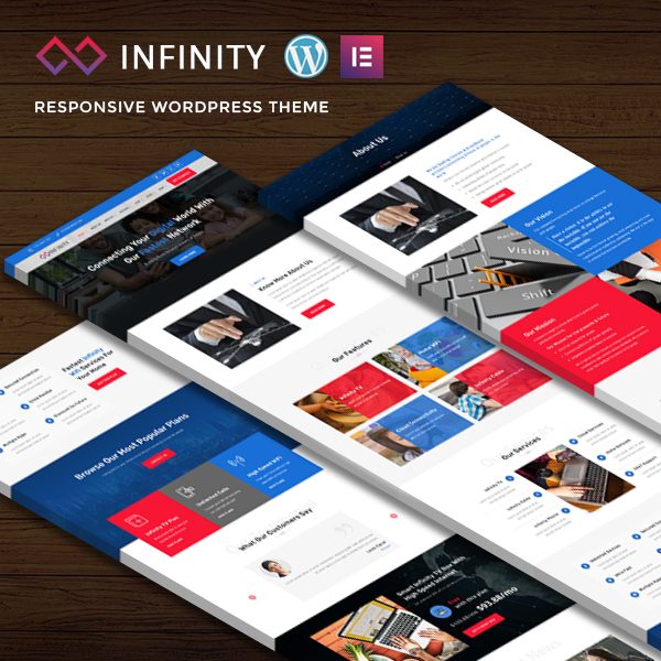 Infinity - Telecom & Broadband Elementor WordPress Theme