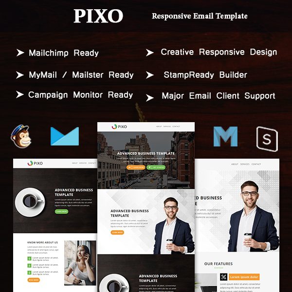 Pixo - Multipurpose Responsive Email Template