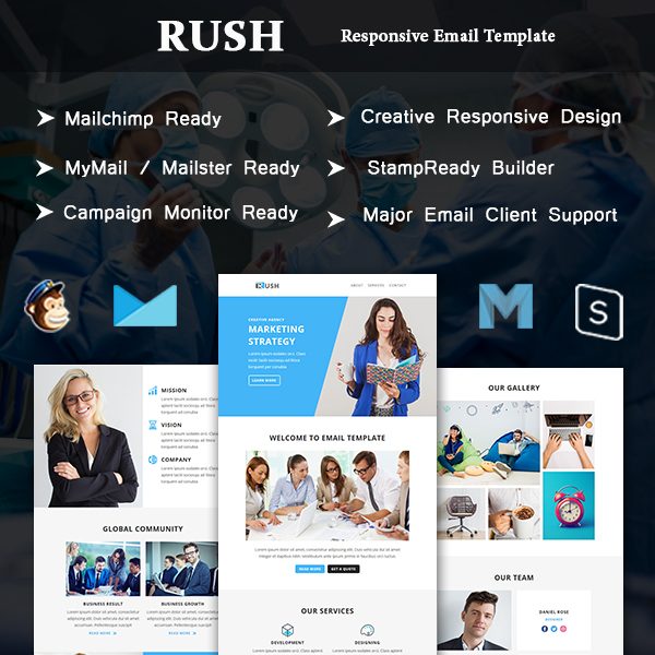 Rush - Multipurpose Responsive Email Template