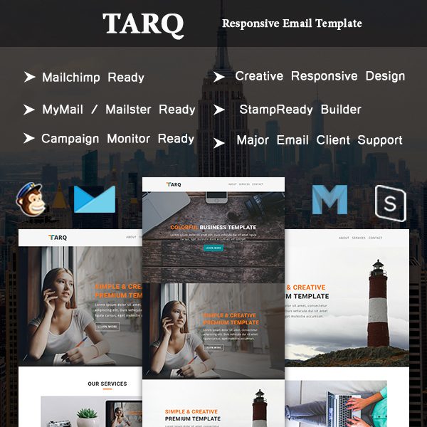 Tarq - Multipurpose Responsive Email Template