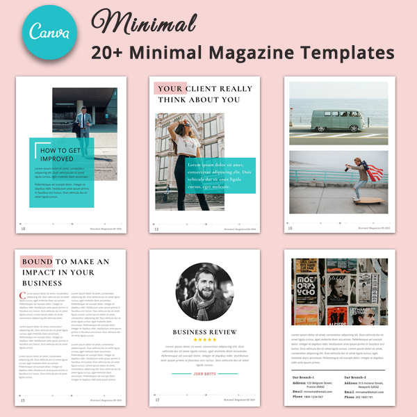 Canva - Minimal Magazine Ebook Template