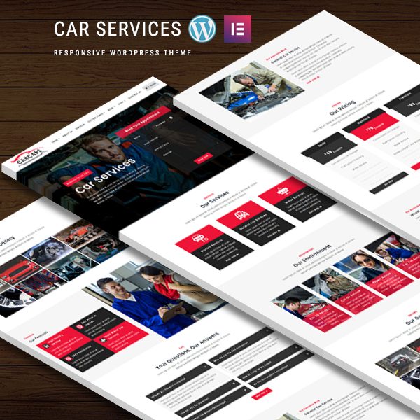 Car Services - WordPress Theme using Elementor Builder