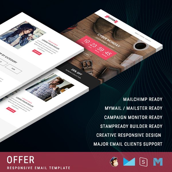 Offer - Multipurpose Responsive Email Template with Countdown Timer
