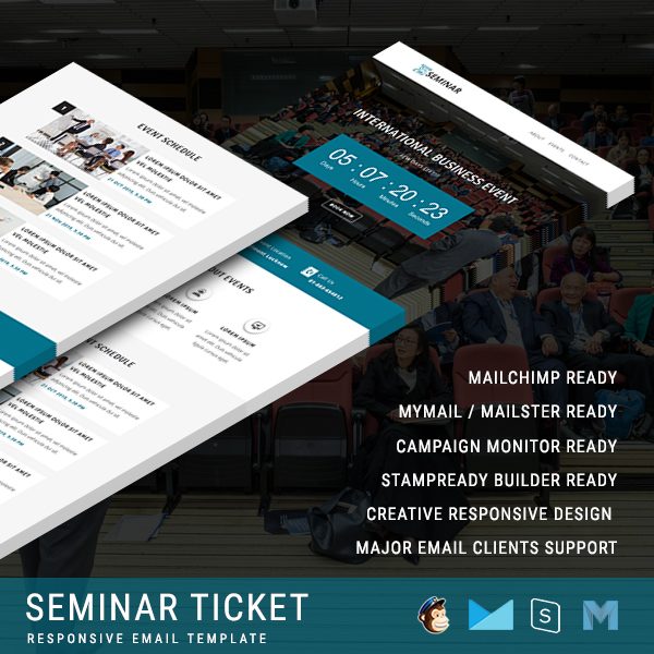 Seminar - Multipurpose Responsive Email Template with Countdown Timer