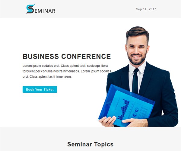 6 Newsletter Templates Bundle - 8-seminar