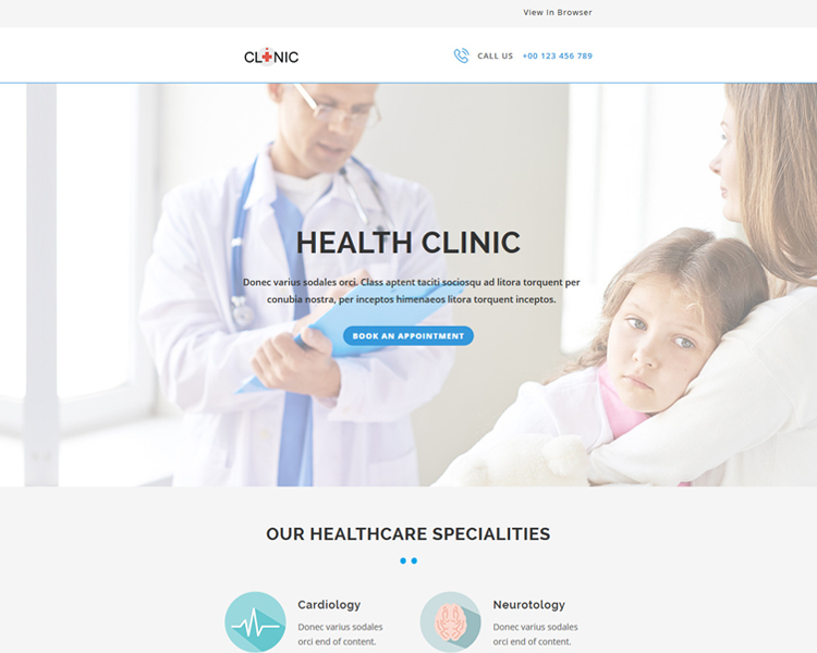 CLINIC - Multipurpose Responsive Email Template with Stampready Builder-general-health-clinic