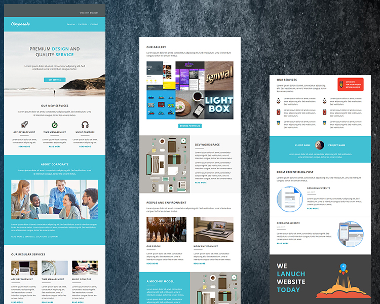 Corporate - responsive email newsletter templates-email-template