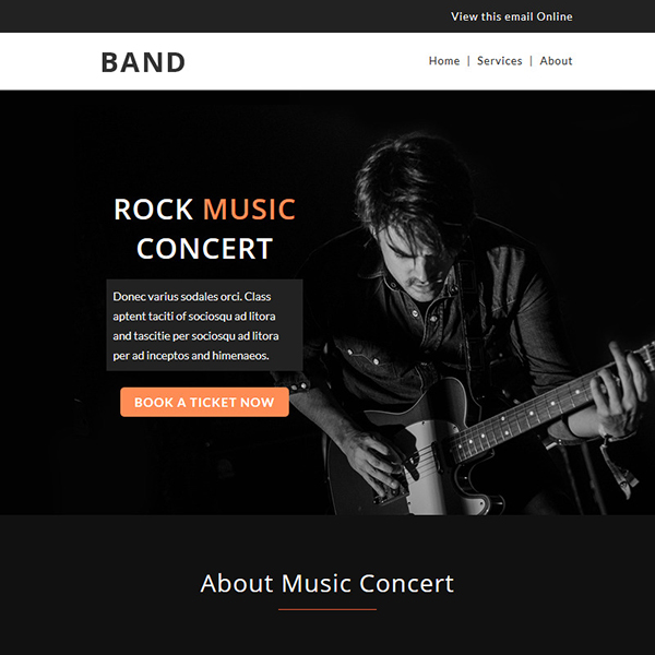 Matrix - Multipurpose Responsive Email Template + Stampready Builder-music-band
