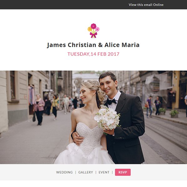 Matrix - Multipurpose Responsive Email Template + Stampready Builder-wedding