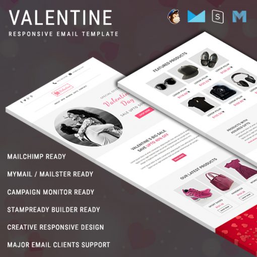 Valentine - Multipurpose Responsive Email Template