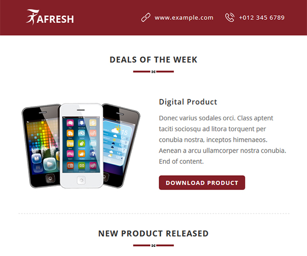aFresh Multipurpose Email Templates - product release