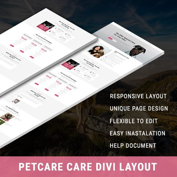 Pet Care - Divi Layout