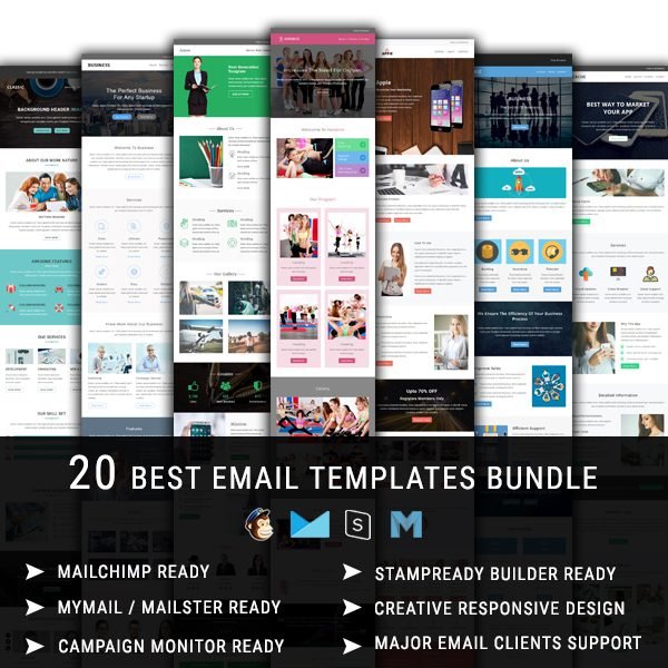 20 Email Newsletter Templates Bundle - 10