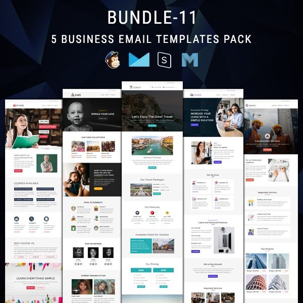 5 Email Newsletter Templates Bundle – 11