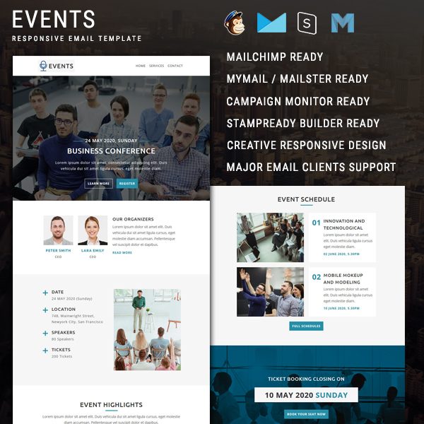Events - Multipurpose Responsive Email Newsletter Template