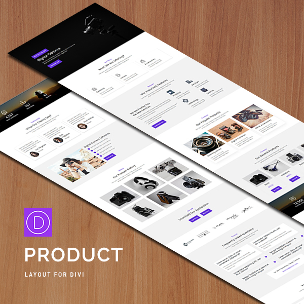 Product Showcase Divi Layout