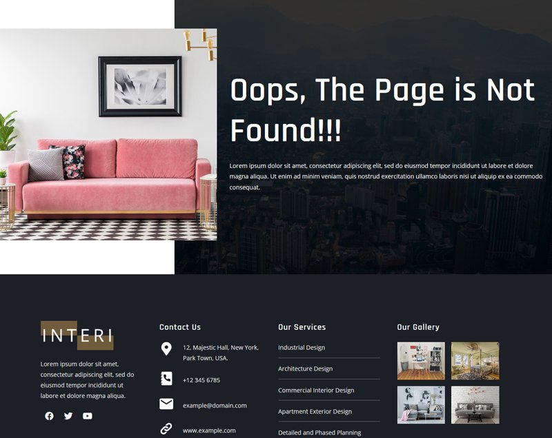 Interi - Interior Design WordPress Template Kit - Pennyblack Templates