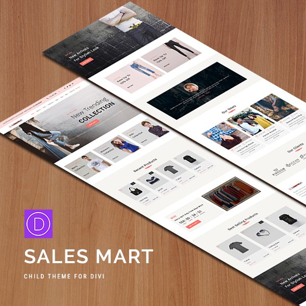 Sales Mart - WooCommerce Divi Child Theme