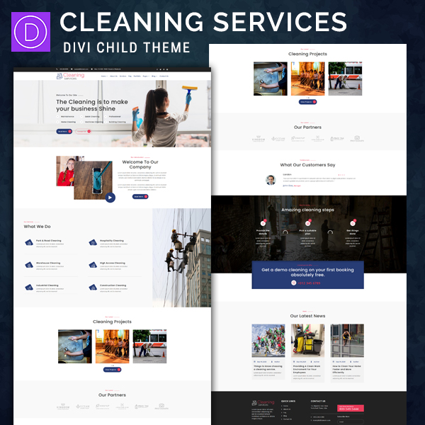 Cleaning Service - Divi Child Theme