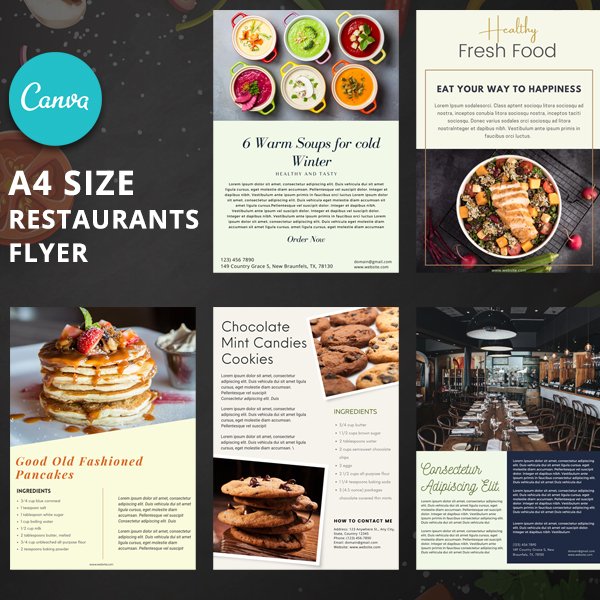 Restaurant Flyer - Canva Templates